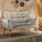 Sofá Namoradeira 2 Lugares Opala Veludo - Star Confort