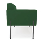 Sofá Namoradeira 2 Lugares Pé De Ferro Preto Elisa Veludo Ver