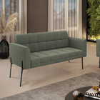 Sofá Namoradeira 2 Lugares Pé Ferro Pto Elisa Bouclê D03 - D'