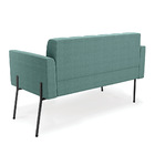Sofá Namoradeira 2 Lugares Pé Ferro Pto Elisa Bouclê Verde Me