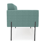 Sofá Namoradeira 2 Lugares Pé Ferro Pto Elisa Bouclê Verde Me