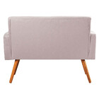 Sofá Namoradeira 2 Lugares Sabrina Veludo Rose - Star Confort