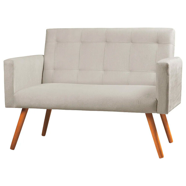 Sofá Namoradeira 2 Lugares Sabrina Veludo - Star Confort