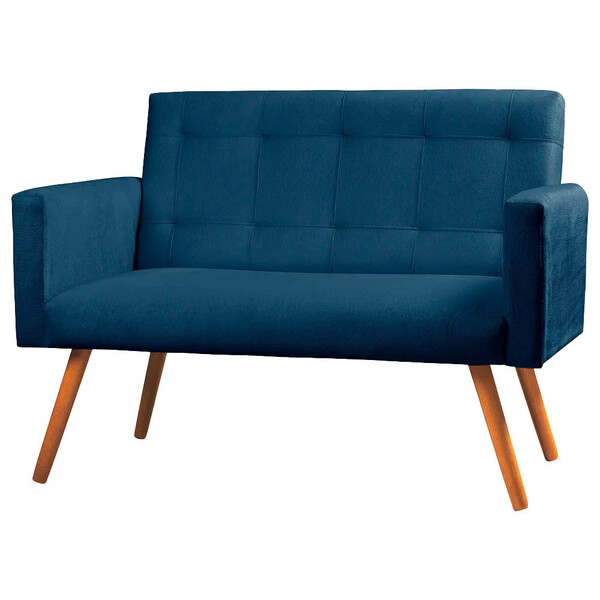 Sofá Namoradeira 2 Lugares Sabrina Veludo - Star Confort