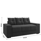 Sofá Namoradeira 3 Lugares 1,70m Ibiza Suede Selmer