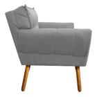 Sofá Namoradeira Anitta Suede Grafite