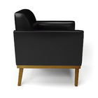 Sofá Namoradeira Base De Madeira Fixa Castanho Marisa Corano