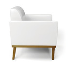 Sofá Namoradeira Base De Madeira Fixa Castanho Marisa Corano