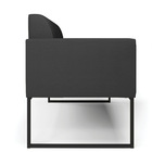 Sofá Namoradeira Base Industrial Preto Marisa Corino   - Preto