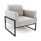 Sofá Namoradeira Com 2 Poltronas Base Industrial Alta Preto M