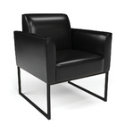 Sofá Namoradeira Com 2 Poltronas Base Industrial Preto Marisa