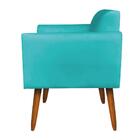 Sofá Namoradeira Com 2 Poltronas Pés Palito Castanho Marisa S