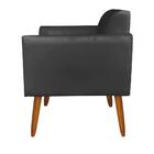 Sofá Namoradeira Com 2 Poltronas Pés Palito Castanho Marisa S