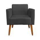 Sofá Namoradeira Com 2 Poltronas Pés Palito Castanho Marisa S