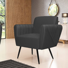 Sofá Namoradeira Com 2 Poltronas Pés Palito De Ferro Bruna Co