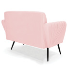 Sofá Namoradeira Com 2 Poltronas Pés Palito De Ferro Bruna Su