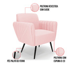 Sofá Namoradeira Com 2 Poltronas Pés Palito De Ferro Bruna Su