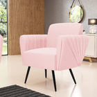 Sofá Namoradeira Com 2 Poltronas Pés Palito De Ferro Bruna Su