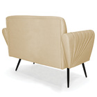 Sofá Namoradeira Com 2 Poltronas Pés Palito De Ferro Bruna Ve