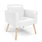 Sofá Namoradeira Com 2 Poltronas Pés Palito Natural Marisa Co