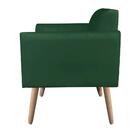 Sofá Namoradeira Com 2 Poltronas Pés Palito Natural Marisa Su