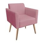 Sofá Namoradeira Com 2 Poltronas Pés Palito Natural Marisa Su