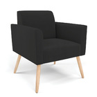 Sofá Namoradeira Com 2 Poltronas Pés Palito Natural Marisa Ve