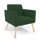 Sofá Namoradeira Com 2 Poltronas Pés Palito Natural Marisa Ve