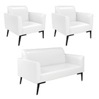 Sofá Namoradeira Com 2 Poltronas Pés Villach Marisa Corano Br