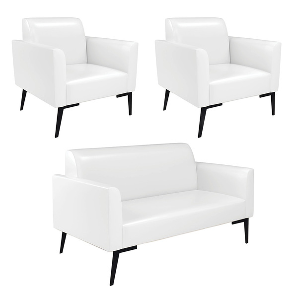 Sofá Namoradeira Com 2 Poltronas Pés Villach Marisa Corano Br