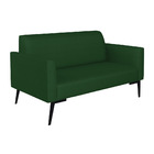 Sofá Namoradeira Com 2 Poltronas Pés Villach Marisa Veludo Lu