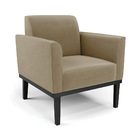 Sofá Namoradeira Com Poltrona Base De Madeira Fixa Preto Mari