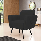 Sofá Namoradeira Com Poltrona Pés Palito De Ferro Bruna Velud