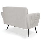 Sofá Namoradeira Com Poltrona Pés Palito De Ferro Bruna Velud