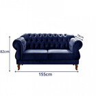 Sofá Namoradeira Duquesa 2 Lugares Chesterfield Imperial Bell