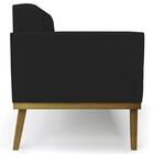 Sofá Namoradeira E 1 Poltrona Base Madeira Castanho Ana Linho