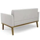 Sofá Namoradeira E 1 Poltrona Base Madeira Castanho Ana Velud