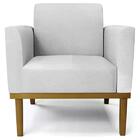 Sofá Namoradeira E 1 Poltrona Base Madeira Castanho Maressa L