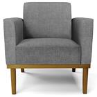 Sofá Namoradeira E 1 Poltrona Base Madeira Castanho Maressa L