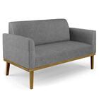 Sofá Namoradeira E 1 Poltrona Base Madeira Castanho Maressa L