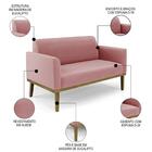 Sofá Namoradeira E 1 Poltrona Base Madeira Castanho Maressa S