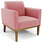 Sofá Namoradeira E 1 Poltrona Base Madeira Castanho Maressa S