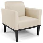 Sofá Namoradeira E 1 Poltrona Base Madeira Preto Maressa Sint