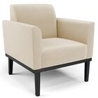 Sofá Namoradeira E 1 Poltrona Base Madeira Preto Maressa Sued