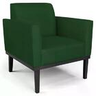 Sofá Namoradeira E 1 Poltrona Base Madeira Preto Maressa Velu