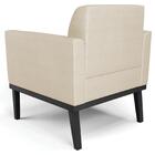 Sofá Namoradeira E 1 Poltrona Base Madeira Preto Maressa Velu