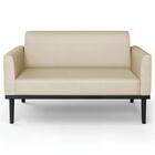 Sofá Namoradeira E 1 Poltrona Base Madeira Preto Maressa Velu