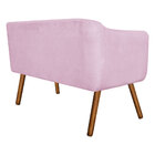 Sofá Namoradeira E 1 Poltrona Com Strass Julia Giratória Made