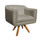 Sofá Namoradeira E 1 Poltrona Com Strass Julia Giratória Made