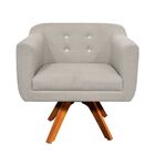 Sofá Namoradeira E 1 Poltrona Com Strass Julia Giratória Made